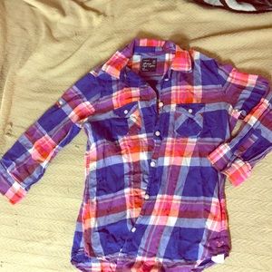 AEO favorite fit plaid shirt